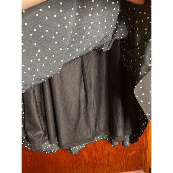 NWOT Polka Dot Pleated Oak + Fort Midi Skirt Small Petite - Picture 3 of 5